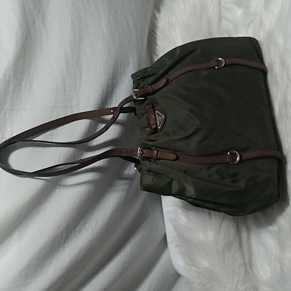 Authentic Prada Tessuto Nylon/Leather Strap Vintage Shoulder Bag - Picture 2 of 14